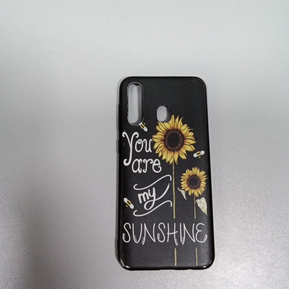 Black Sunflower You Are My Sunshine Phone Case Triple Camera Fingerprint Sensor